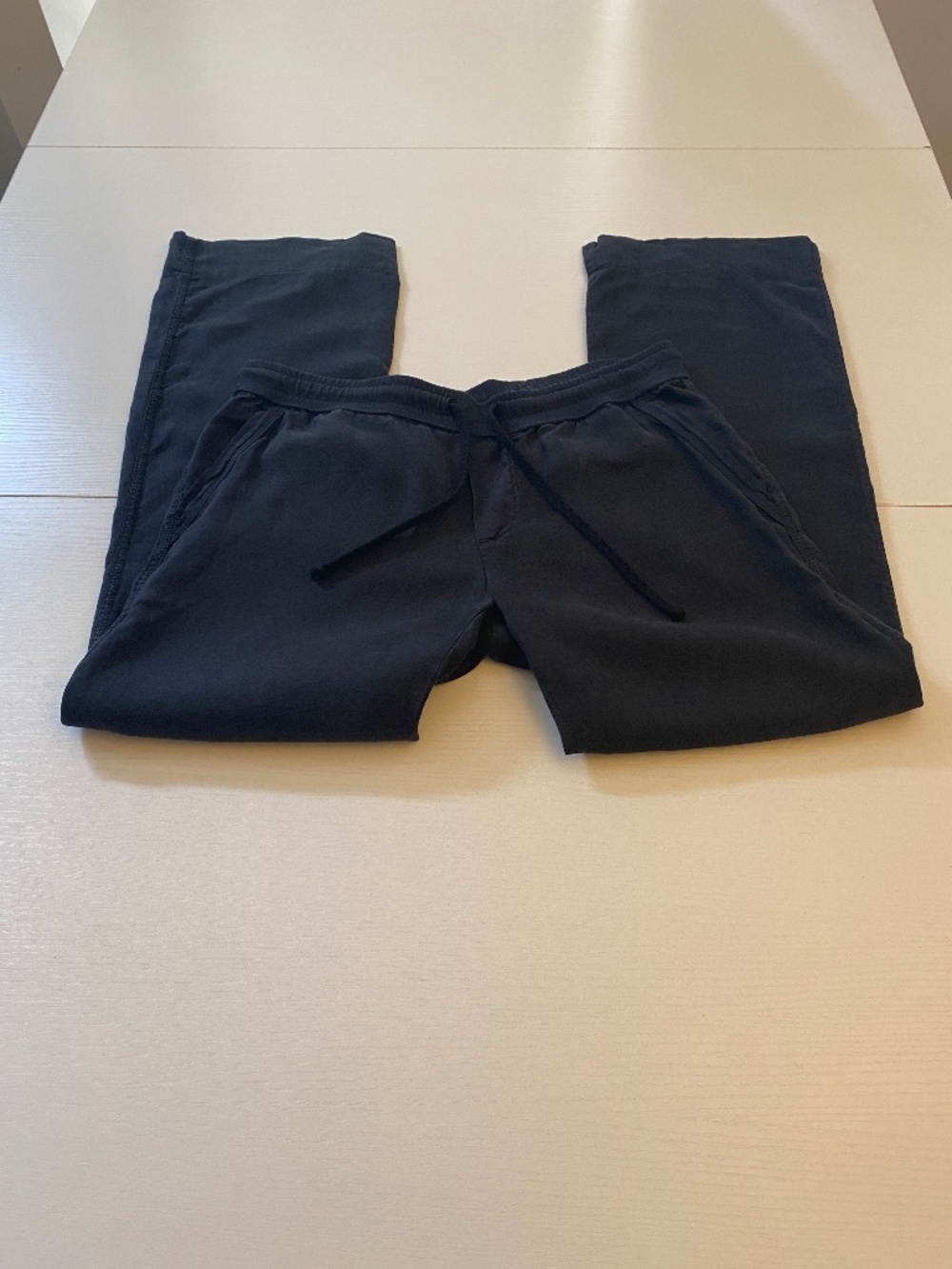 JAMES PERSE Made in USA Relaxed Linen Pants Drawstring in Black Size 2 (Medium) - Picture 3 of 15